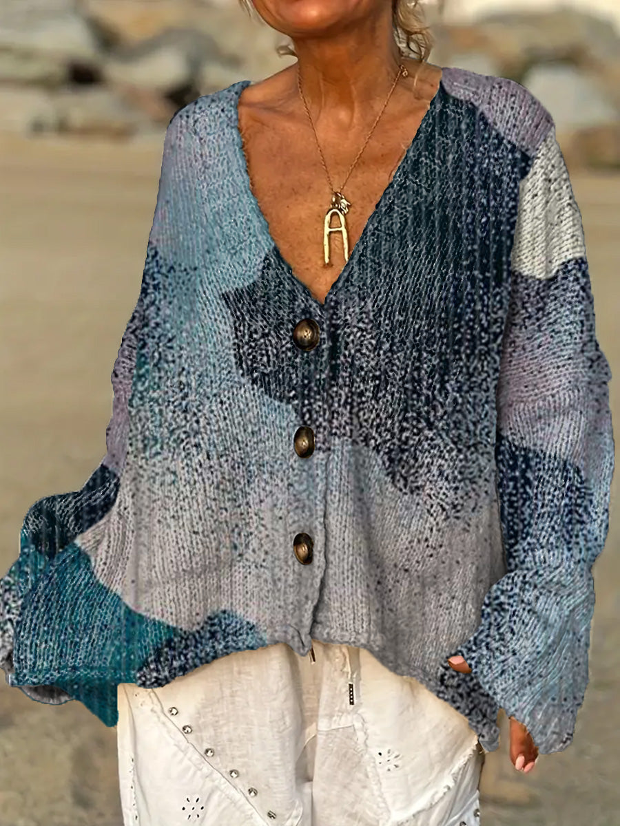 womens-retro-art-abstract-casual-pullover-sweater