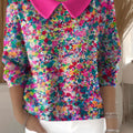 womens-floral-flowers-casual-print-peter-pan-collar-3-4-sleeve-sweater-e9wn