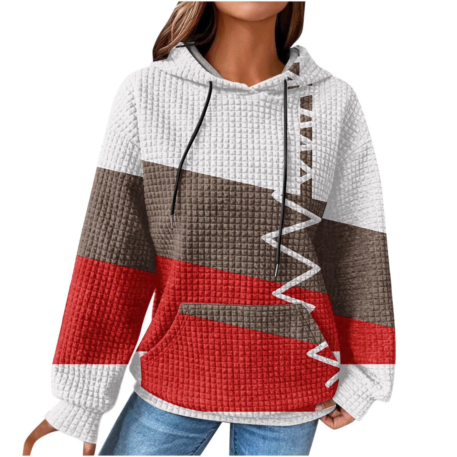 Autumn/Winter Women's Essential Creative Printed Long Sleeve Hooded Sweatshirt