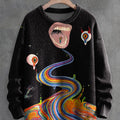 multicolor-retro-fantasy-eyes-halloween-art-print-knit-pullover-sweater
