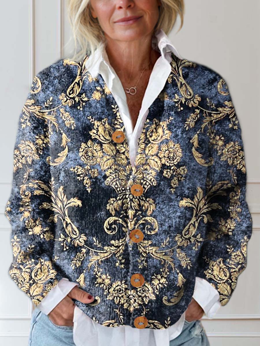 womens-vintage-floral-art-print-buttoned-cardigan-sweater-6cv8
