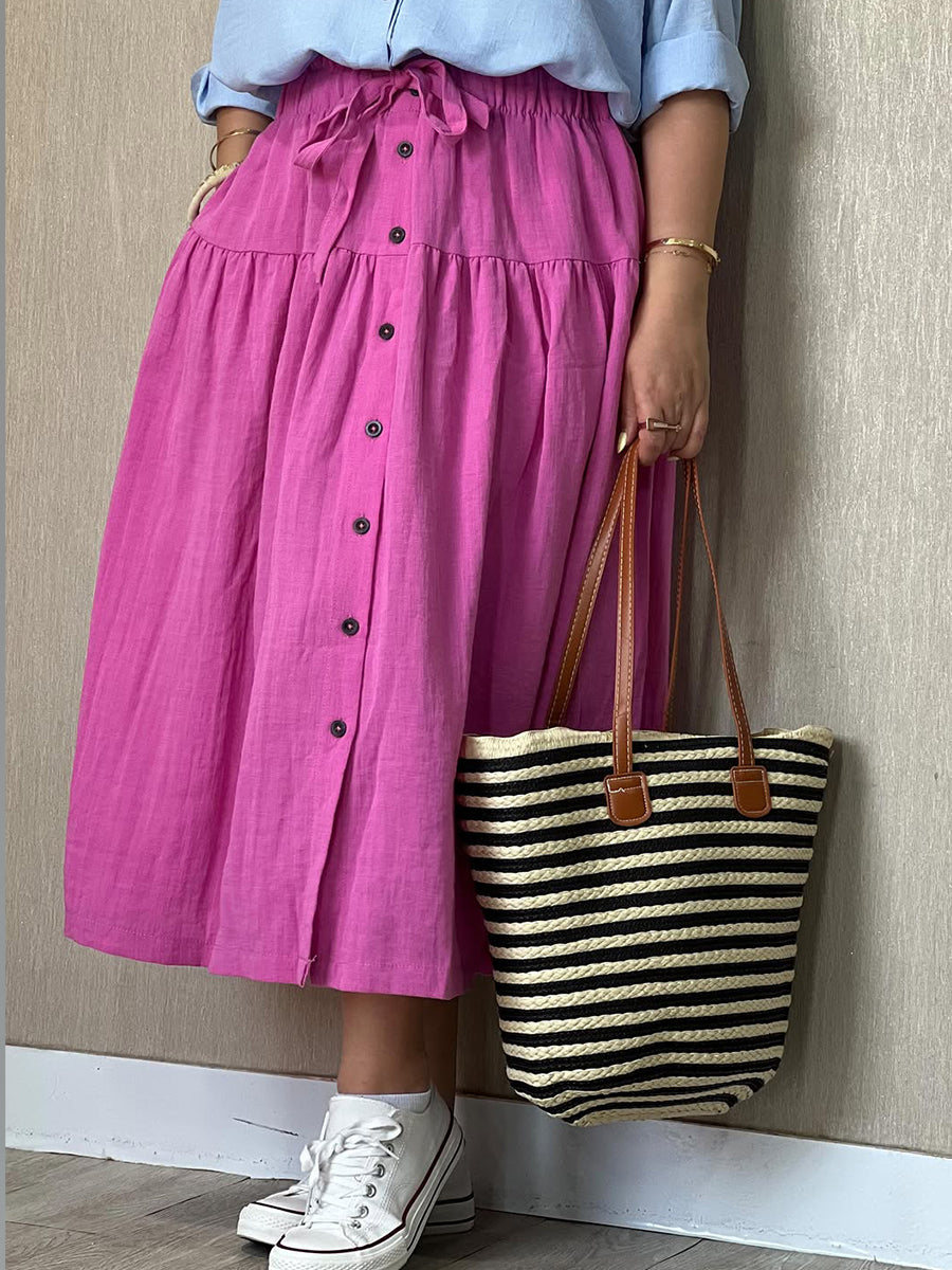 Women's Casual 100%cotton Skirt