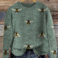 vintage-bee-art-print-knit-pullover-sweater-tcx5