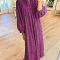 Robe en coton à imprimé floral vintage pour femme