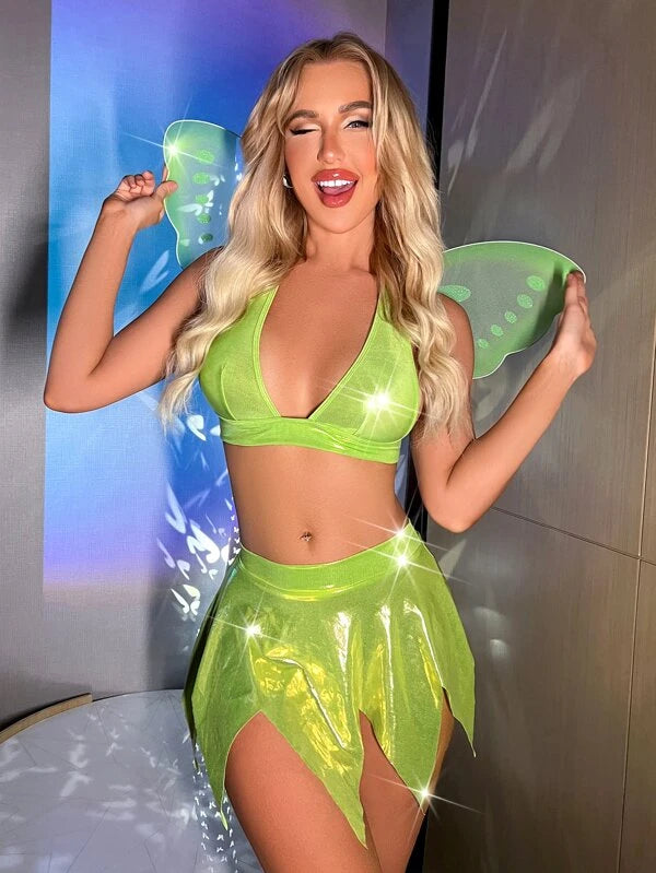 Fairy Hanky Hem Backless Halter Costume Set
