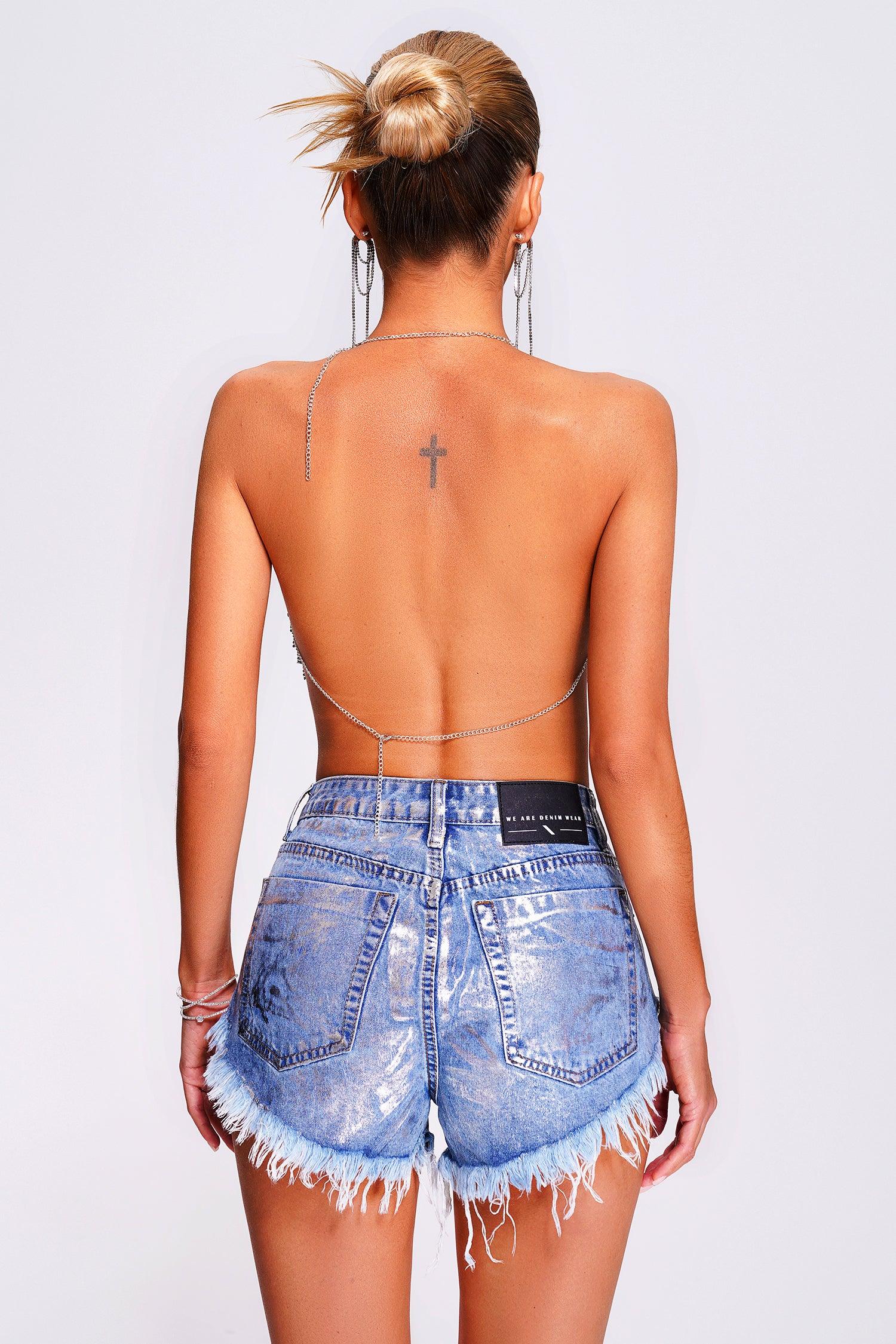 Daware Metallic Mesh Top - Bellabarnett