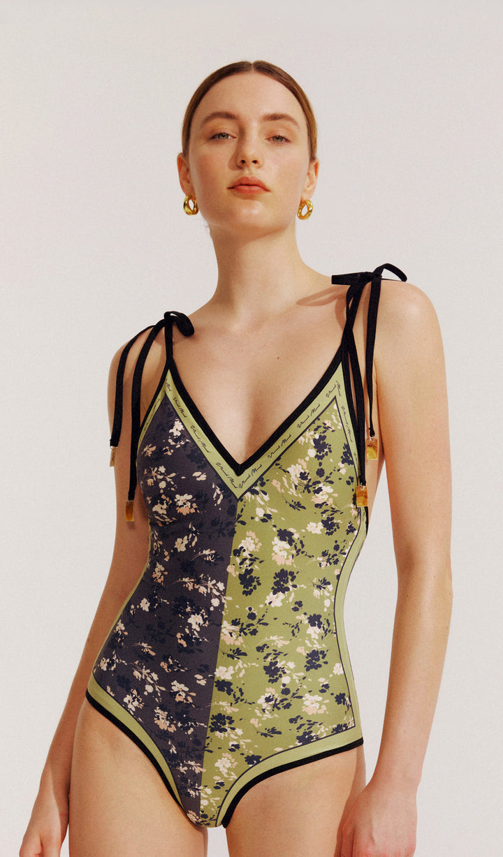 Emma Reversible Tie-Shoulder One Piece Swimsuit