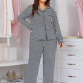 Plus Plaid Button-up PJ Set