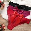 No Show Thong With Bowknot