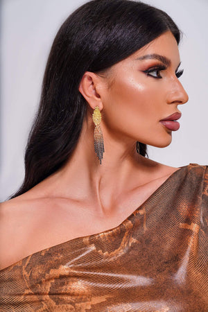 Rereny Rhinestone Earrings - Bellabarnett