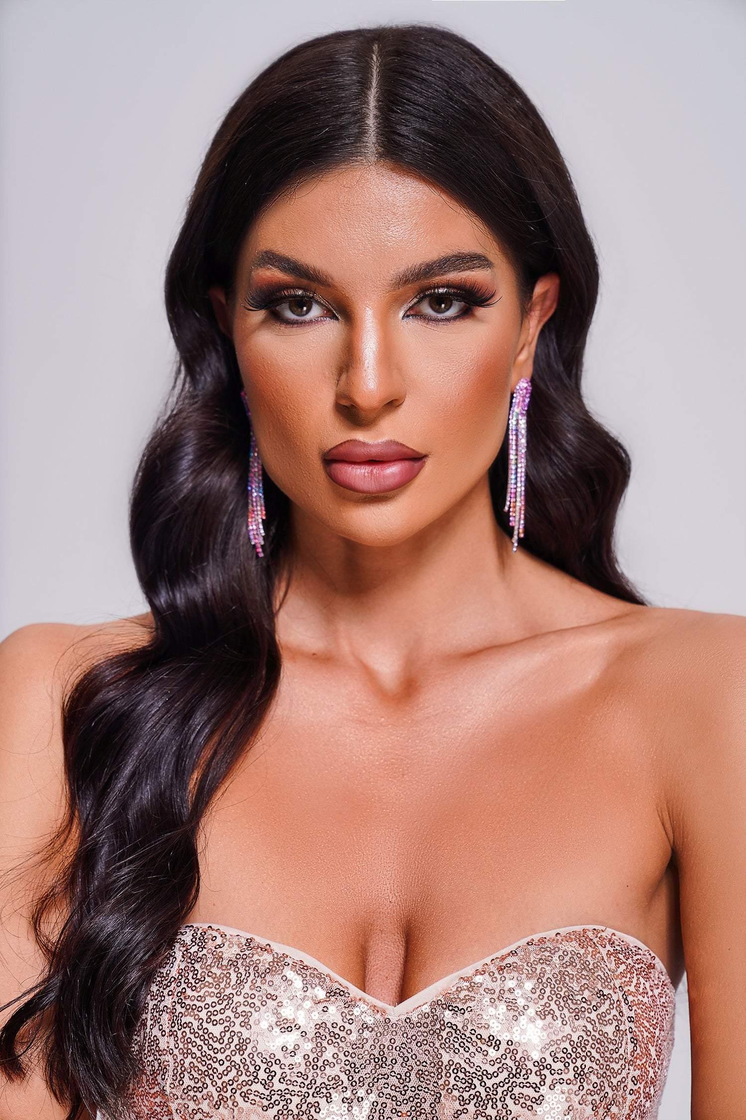 Katya Rhinestone Earrings - Bellabarnett