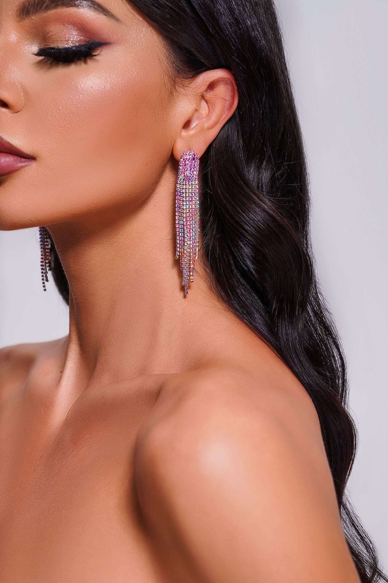 Katya Rhinestone Earrings - Bellabarnett